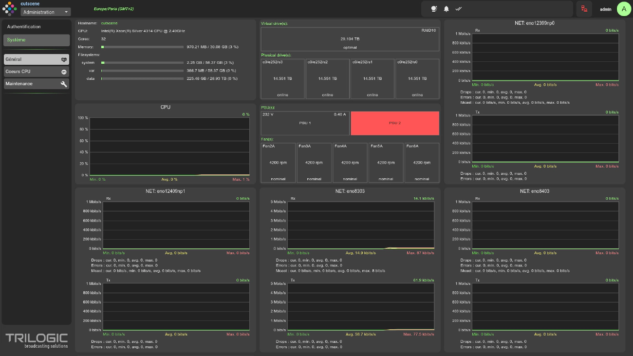Alcyone - Interfaces - Administration